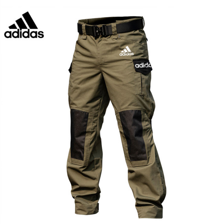 Męski ogrodniczy Adidas z wieloma kieszeniami na zewnątrz