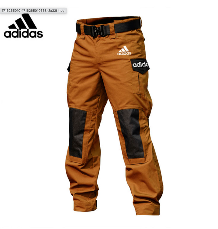 Męski ogrodniczy Adidas z wieloma kieszeniami na zewnątrz